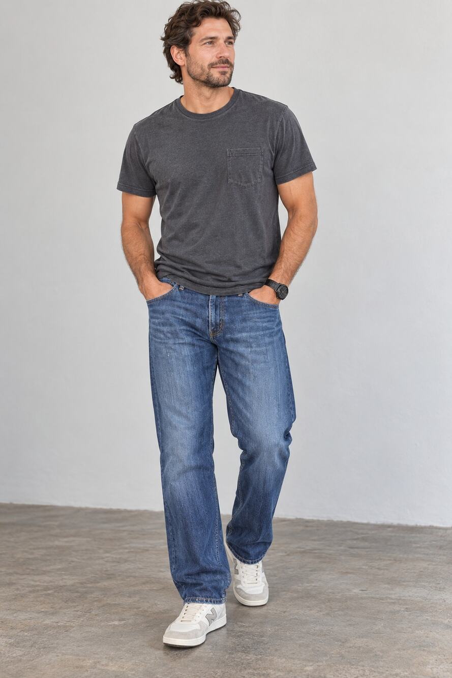 Levi’s 505 Regular Fit Men’s Jeans Size 38x30 Blue Relaxed Straight Leg Denim